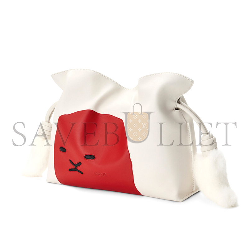 L0ew* MEDIUM LION INTARSIO FLAMENCO CLUTCH IN CALFSKIN A411FC1XF1 (30*24.5*10.5cm)